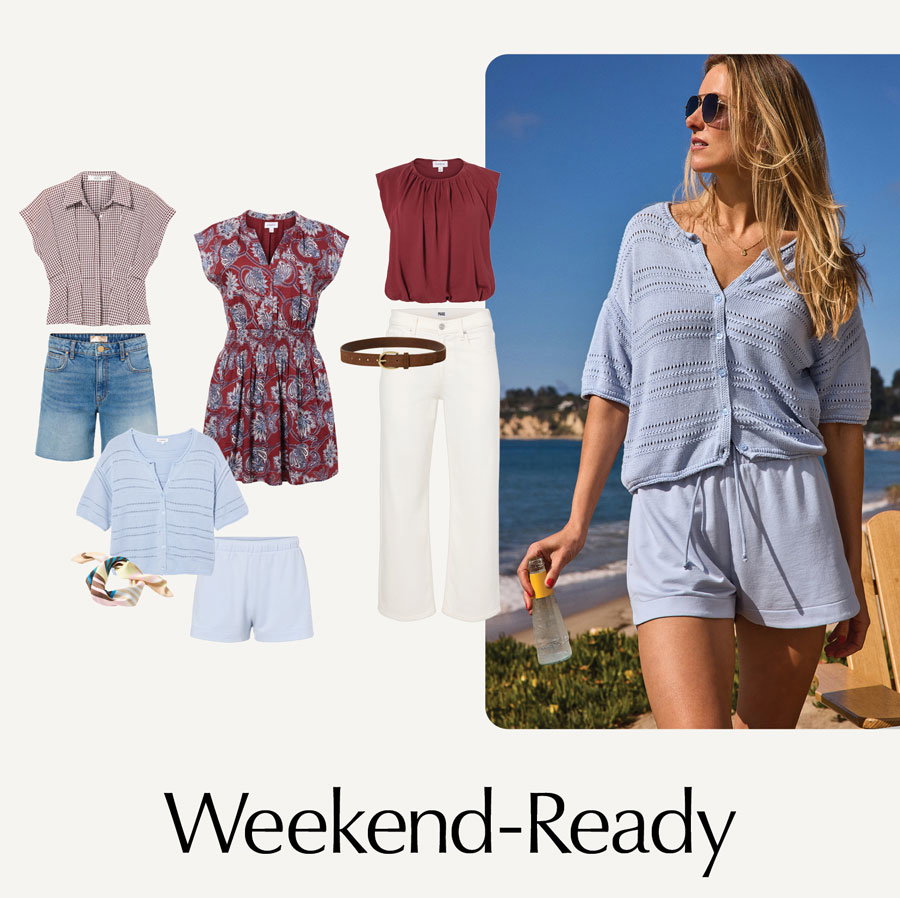 Weekend-Ready. Image of cutouts of themebox looks.