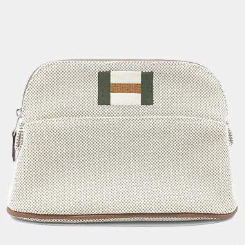 White Fabric Bolide Pouch Mini