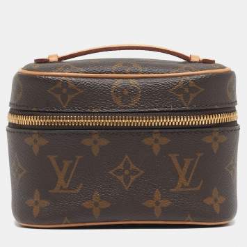 Nice Nano Monogram Canvas Pouc