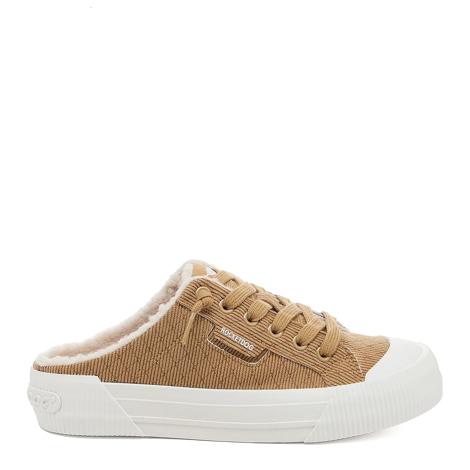 Image of Cheery Tan Corduroy Mule Sneakers