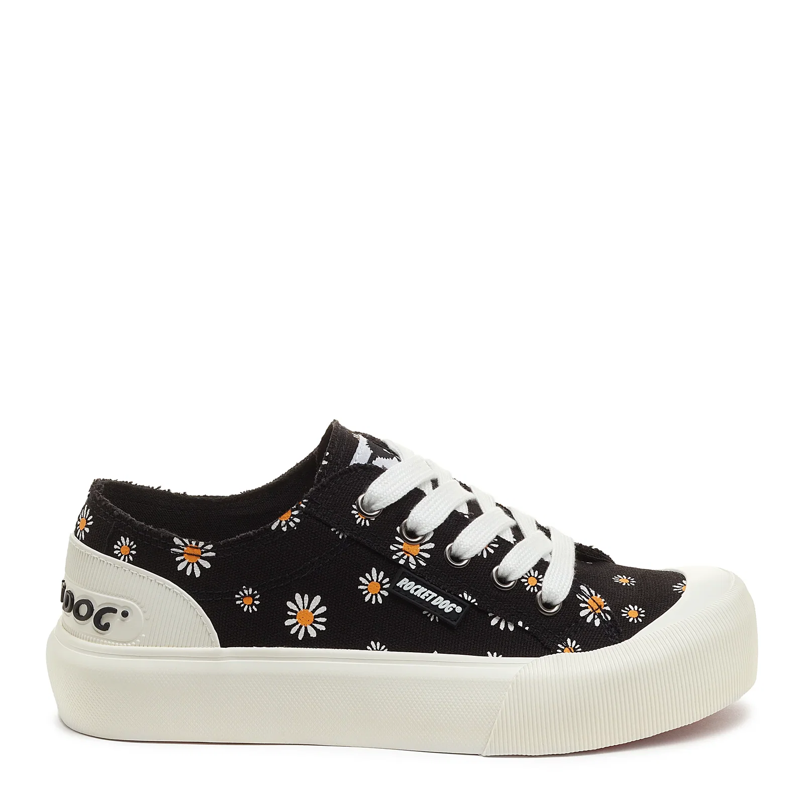 Image of Jazzin Plus Black Daisy Print Sneaker