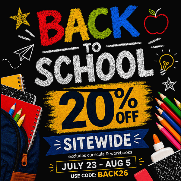 Back to School Sale - Save 20% through Aug 5