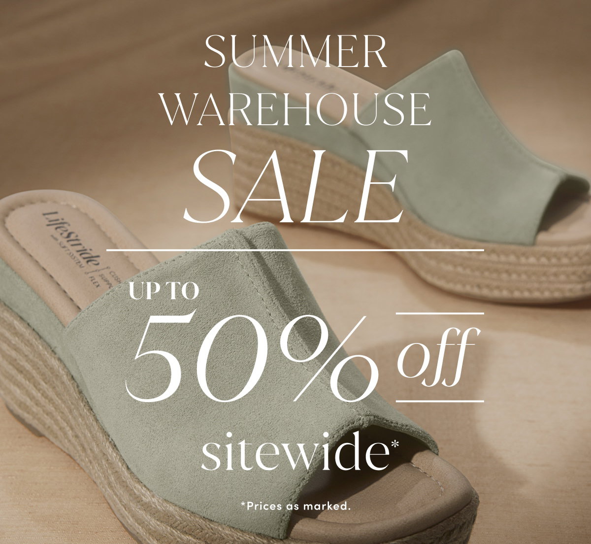 Summer Warehouse Sale Up To 50% Off Sitewide* *prices As Marked. | Shop Sale