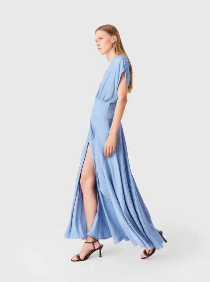 Blue long skirt
