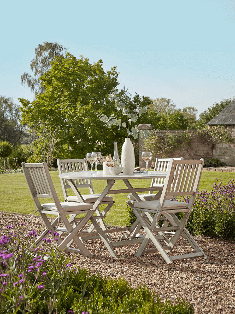 Ravenna Round Dining Set - Grey