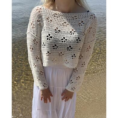 Make the Cherry Blossom Crochet Sweater