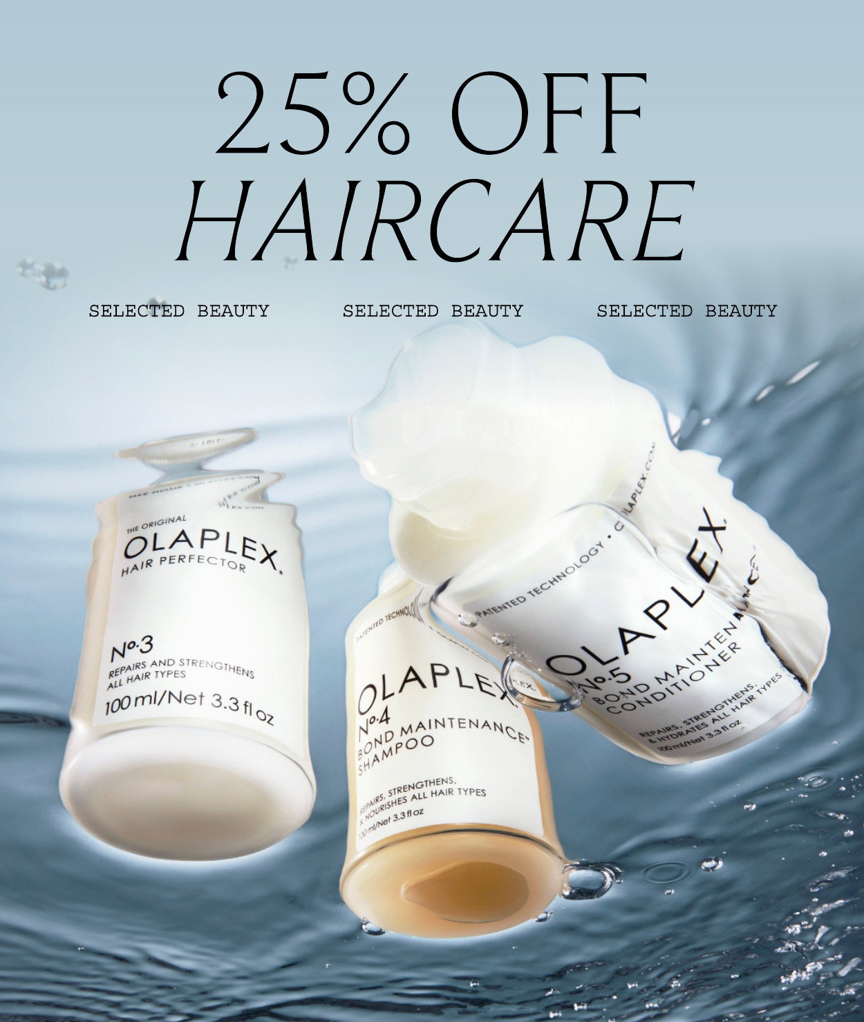 25 Off Selected Haircare Use Code TREAT