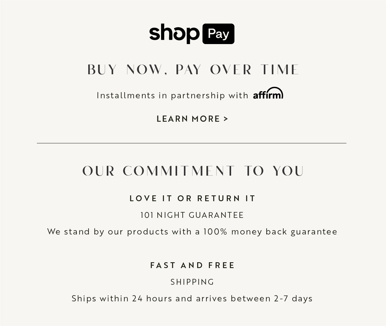 ShopPay - Buy now, pay over time.