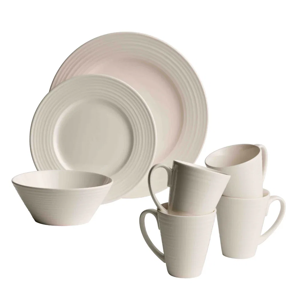 Image of Belleek Living Ripple Tableware 16 Piece Set