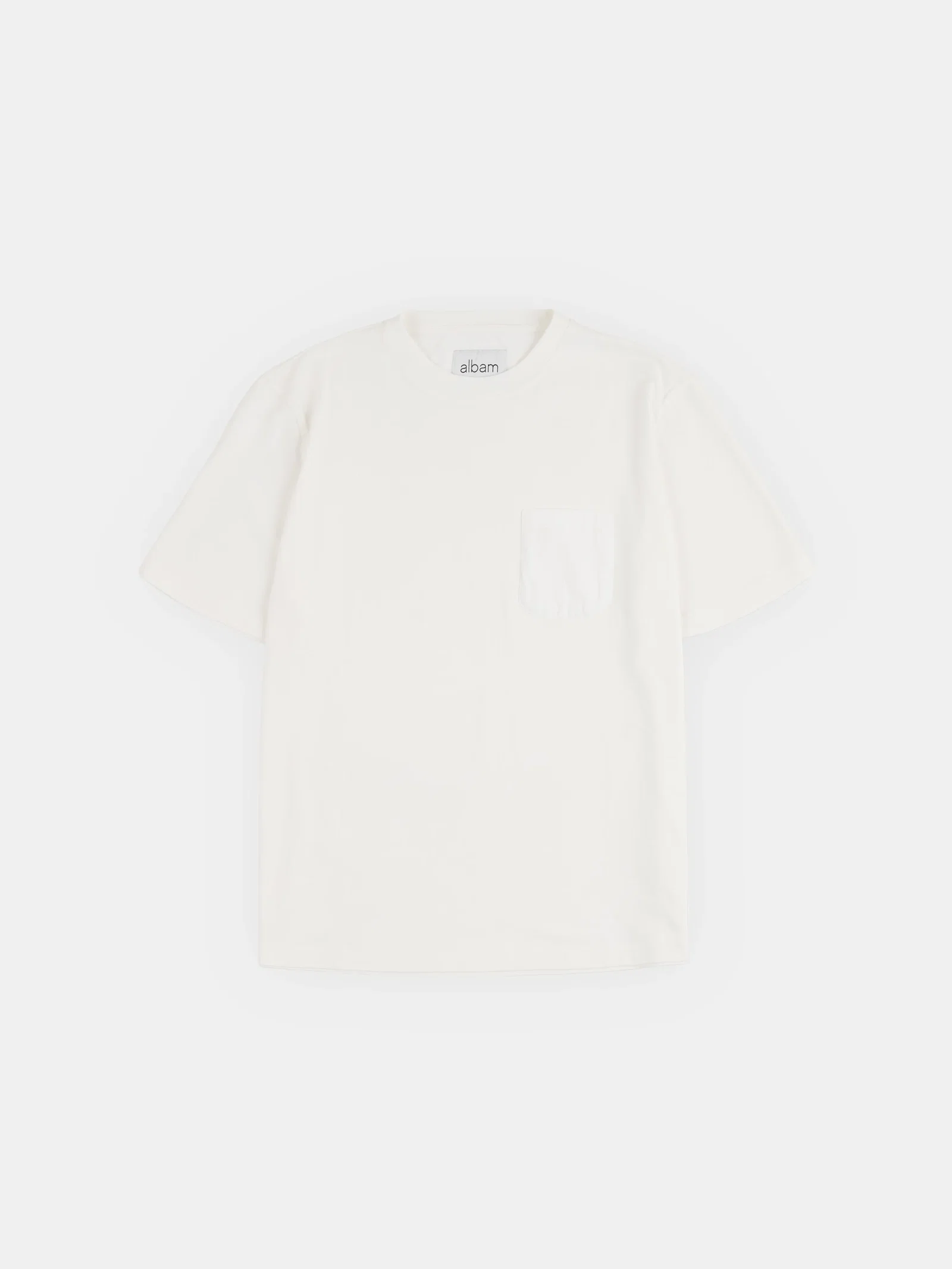 Image of Woven Pocket T-Shirt in White