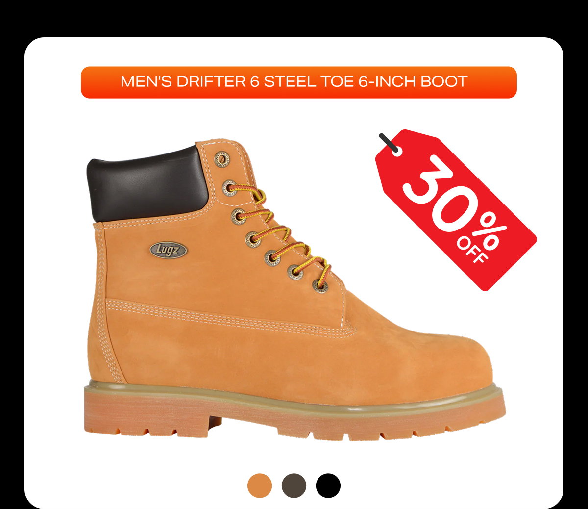 MEN'S DRIFTER 6 STEEL TOE 6-INCH BOOT