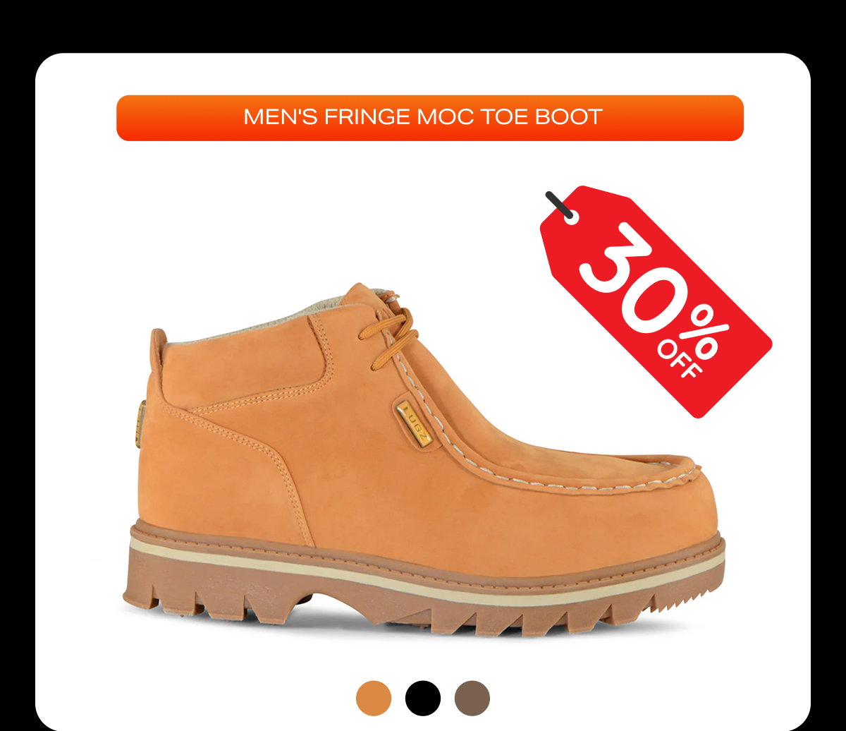 MEN'S FRINGE MOC TOE BOOT