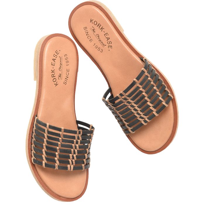 Deja slide sandal in black.