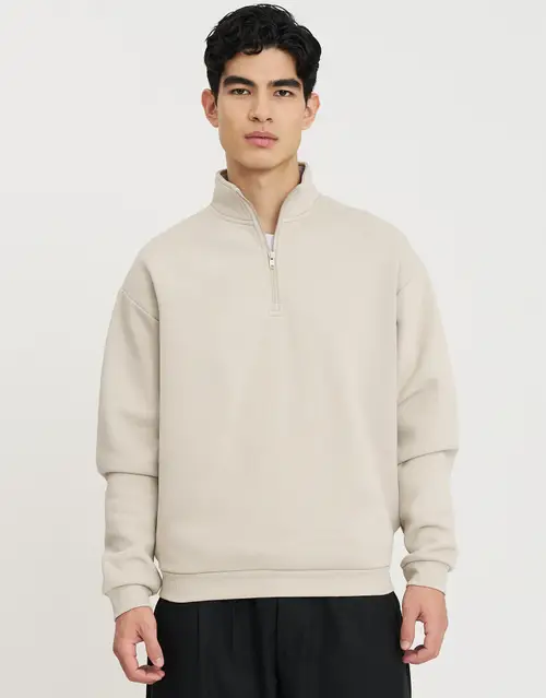 Essential Oversized Quarter Zip Sweat