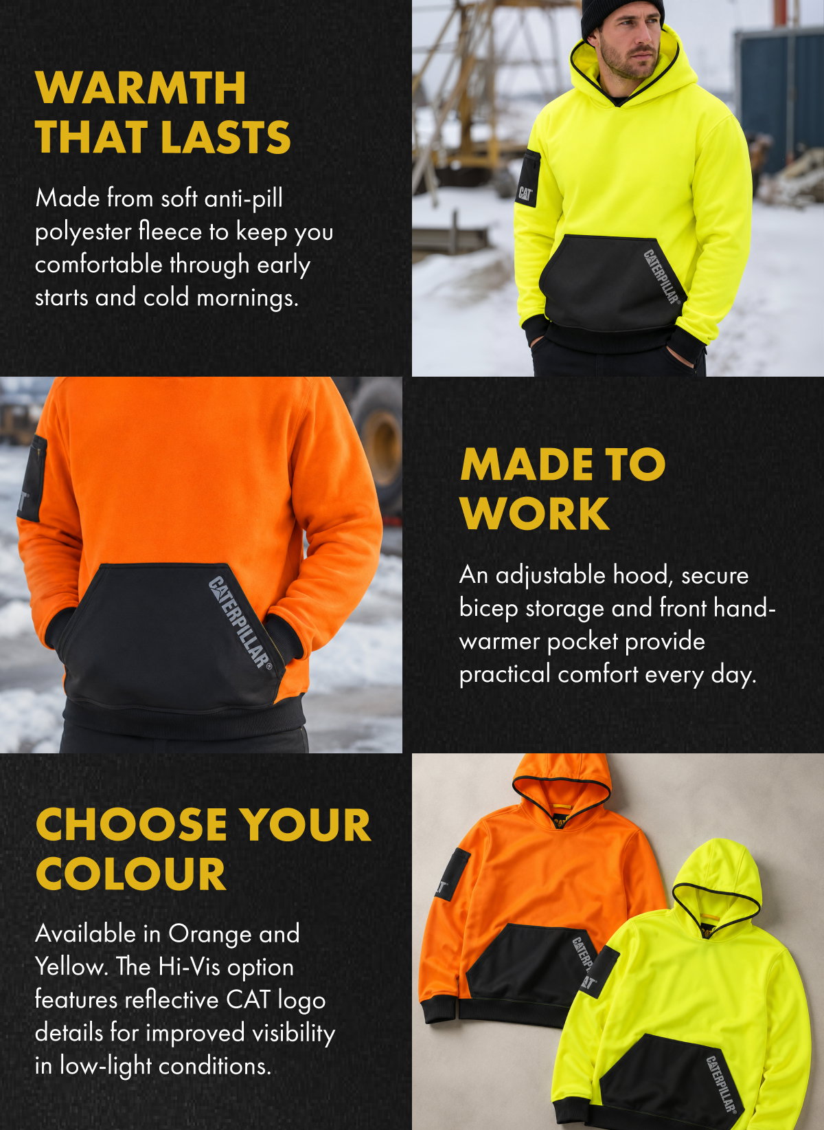 WARMTH THAT LASTS | MADE TO WORK | CHOOSE YOUR COLOUR