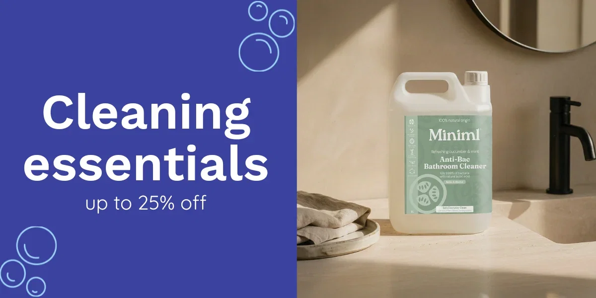 Cleaning essentials: up to 25% off