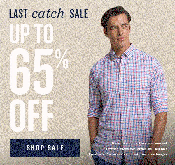 Last Catch Sale. Up to 65% off. Shop sale.