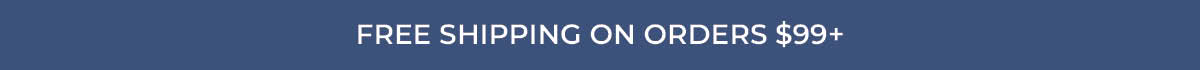 Text box with "Free Shipping on Orders $99+"