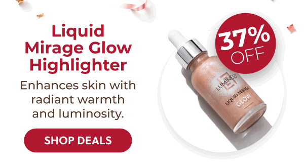 LIQUID MIRAGE GLOW HIGHLIGHTER: Create the perfect radiant base before the festivities begin.