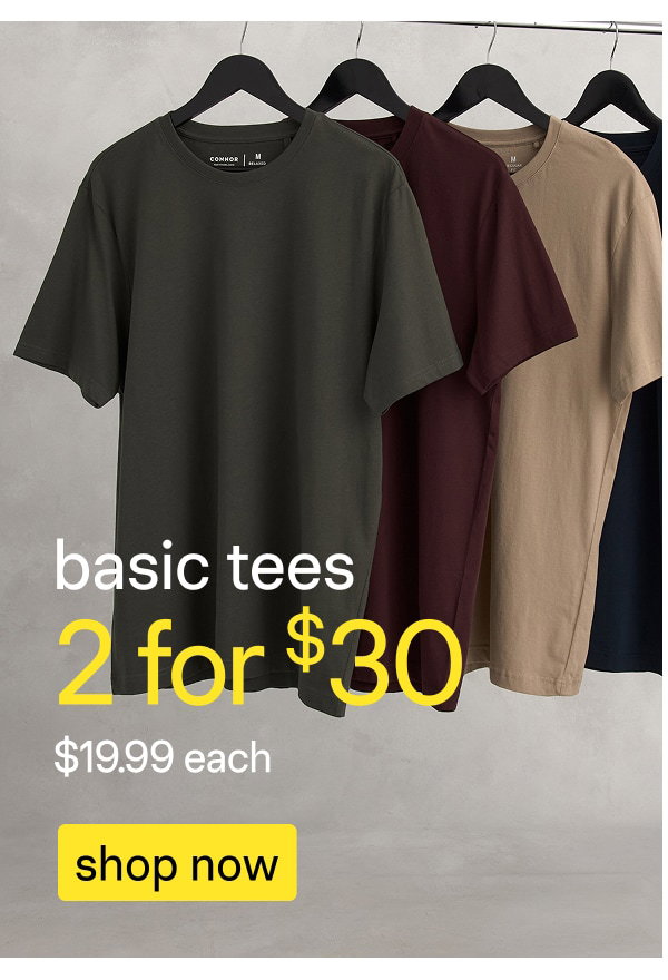 2 for $30 Basic T-shirts