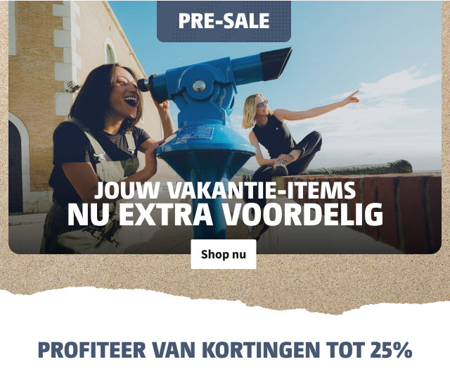 Jouw vakantie-items nu extra voordelig