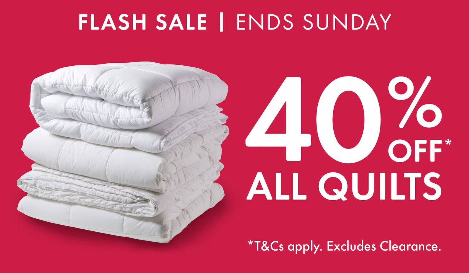 40% Off All Quilts