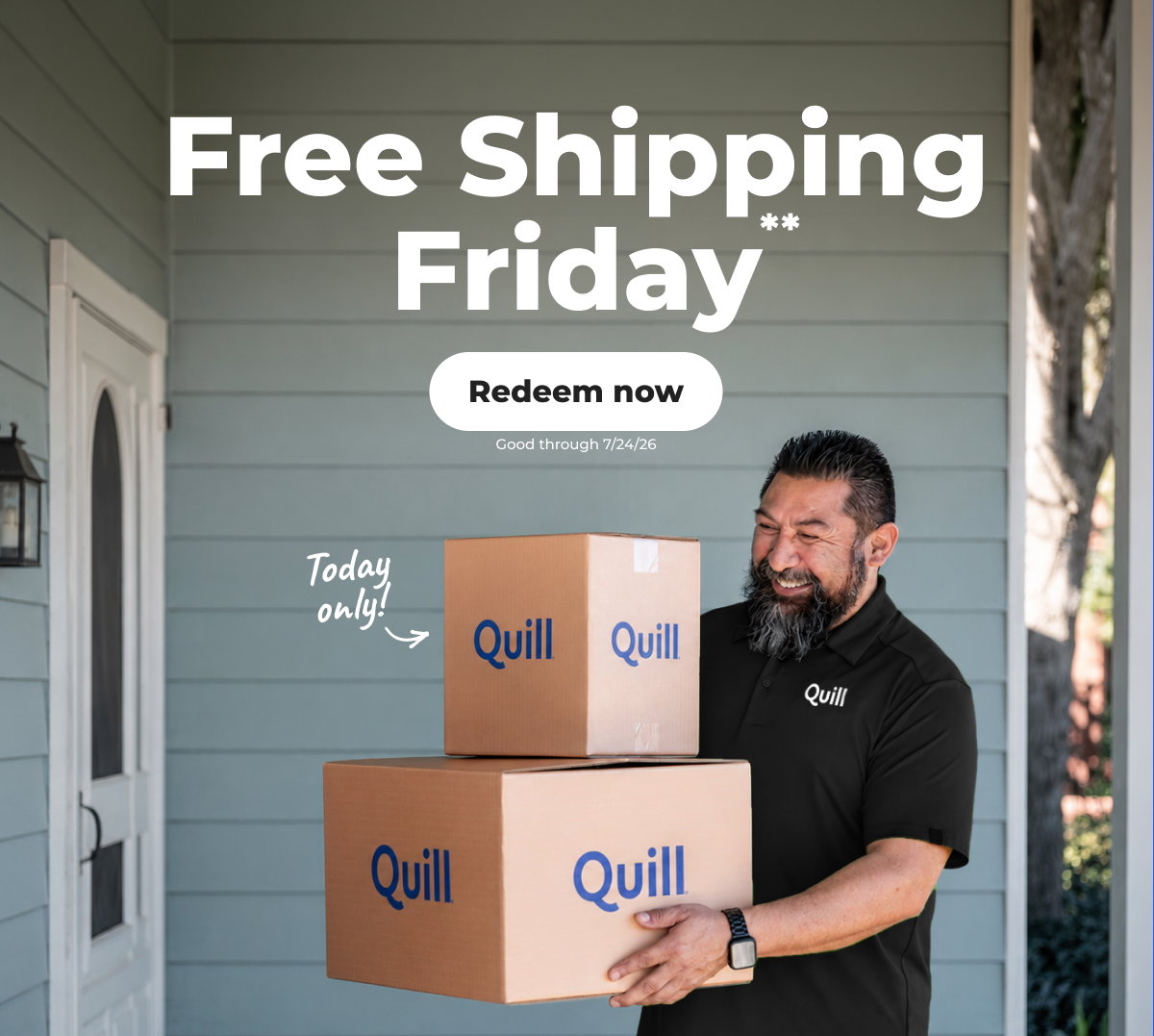 Free Shipping Friday** - Redeem now