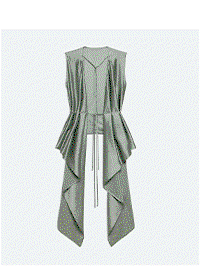 Draped Scarf Top