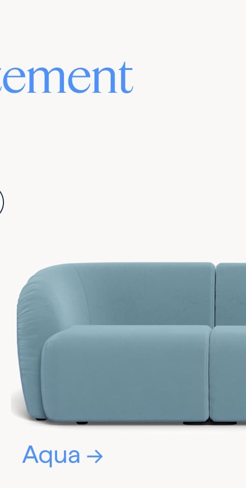Seven statement colors. Aquaforte™ Velvet. Aqua.
