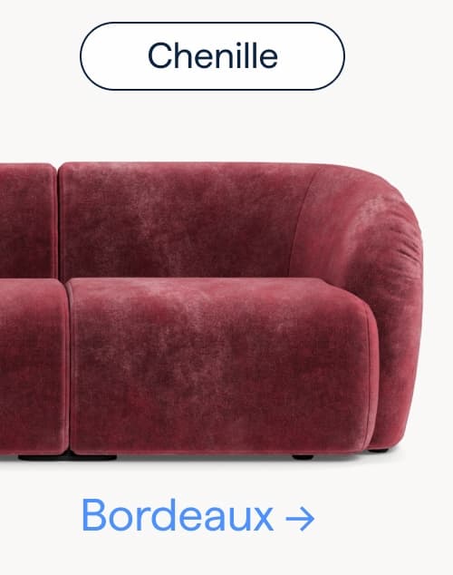 Chenille. Bordeaux.