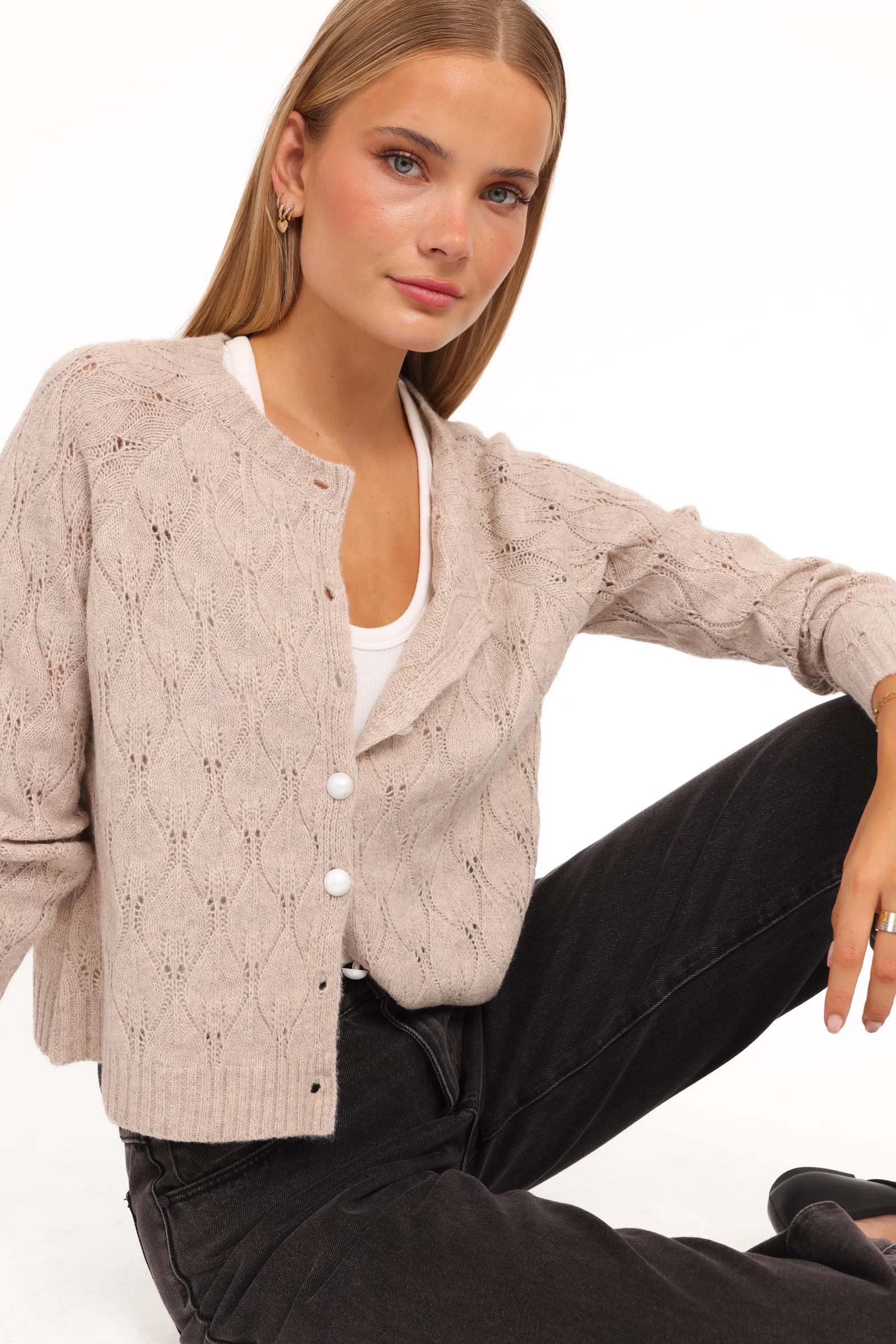 Image of Mattie Cardigan - Beige