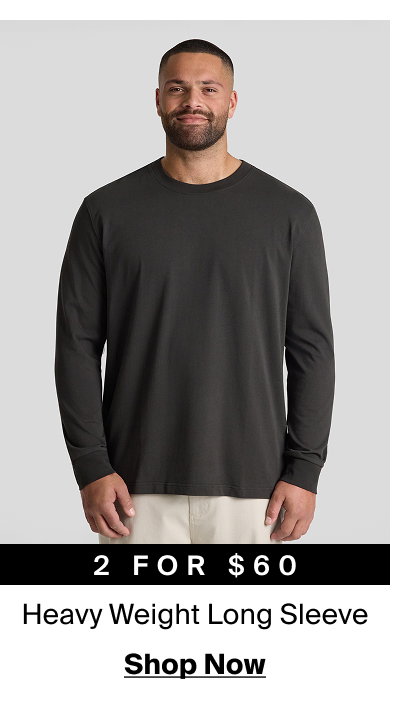 Charcoal Classic Heavy Long Sleeve Tee