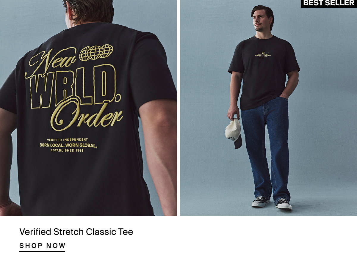 Black Verified Stretch Classic Tee