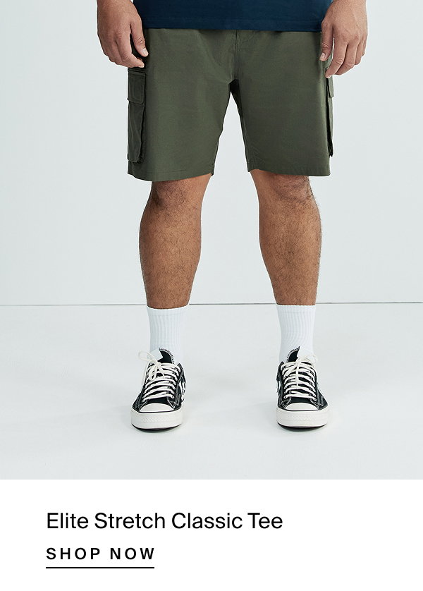 Navy Elite Stretch Classic Tee