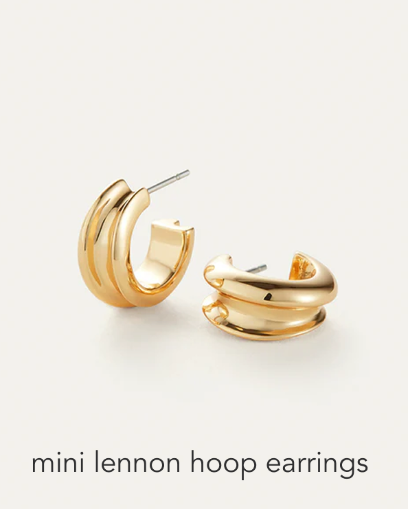 Mini Lennon Hoop Earrings 