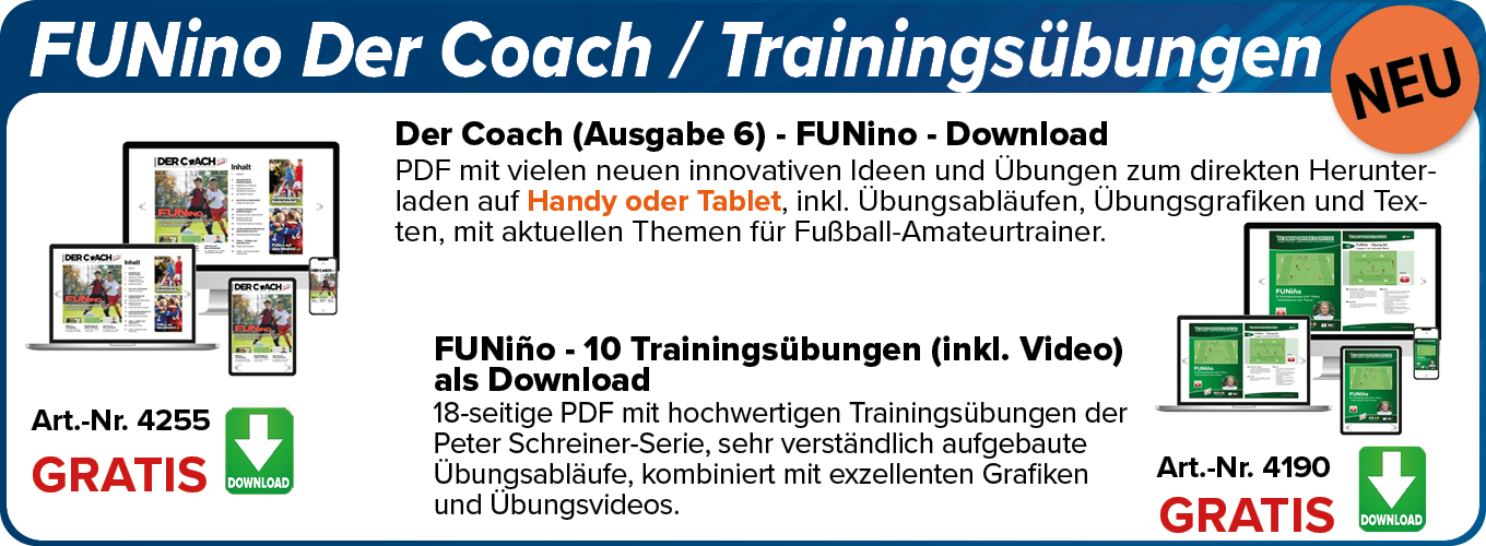 NEU! FUNino Der Coach / Trainingsübungen