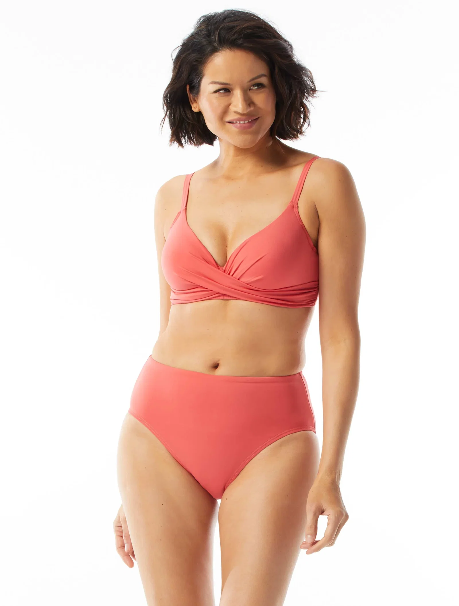 Image of Coco Contours Diamond Wrap Bra Sized Underwire Bikini Top - Keepsake