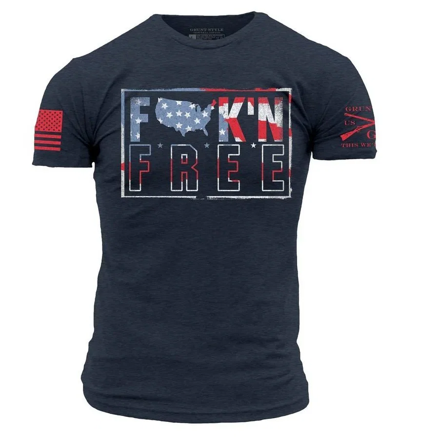 Image of F*ck'n Free T-Shirt - Midnight Navy