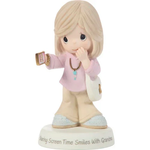 Image of Sharing Screen Time Smiles With Grandma Figurine