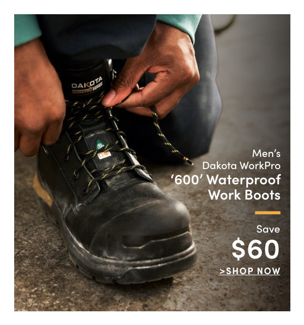 Men's Dakota WorkPro '600' Waterproof Work Boots Save $60