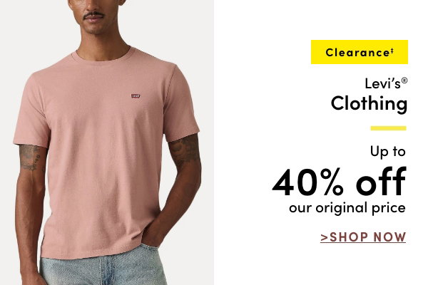 Clearance Levis Clothing Up to 40% off our original price