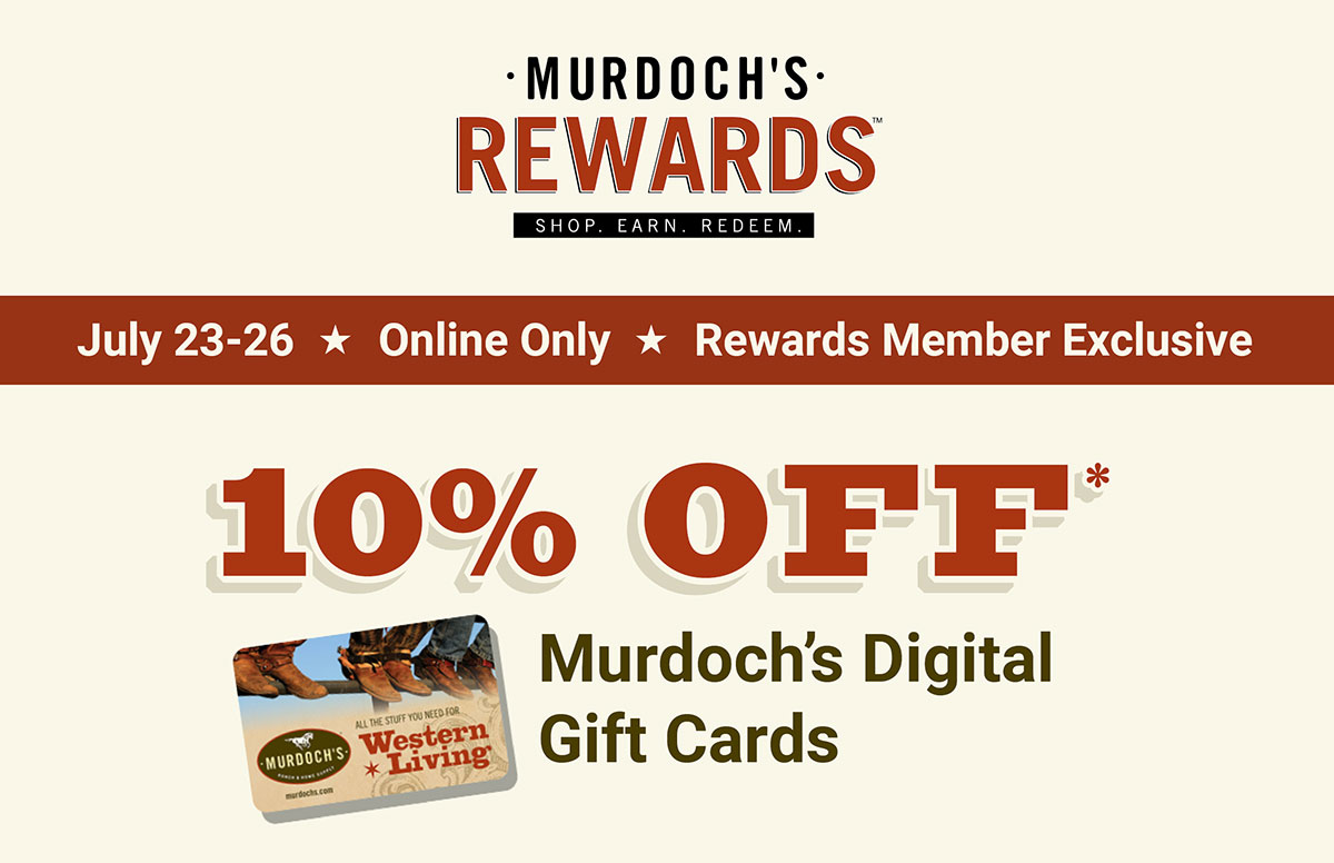 10% Off Murdoch's Digital Gift Cards