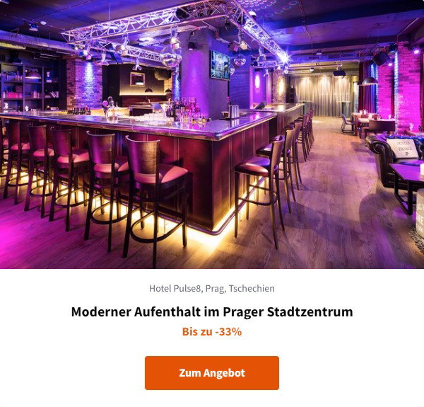 Moderner Aufenthalt im Prager Stadtzentrum