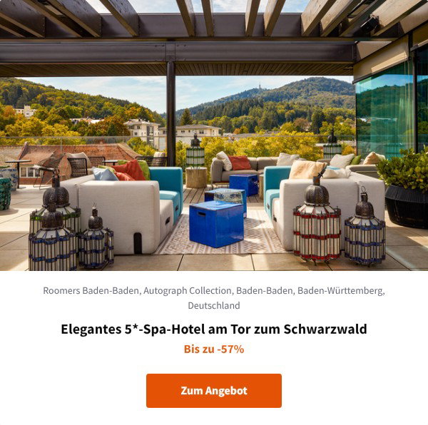 Elegantes 5*-Spa-Hotel am Tor zum Schwarzwald