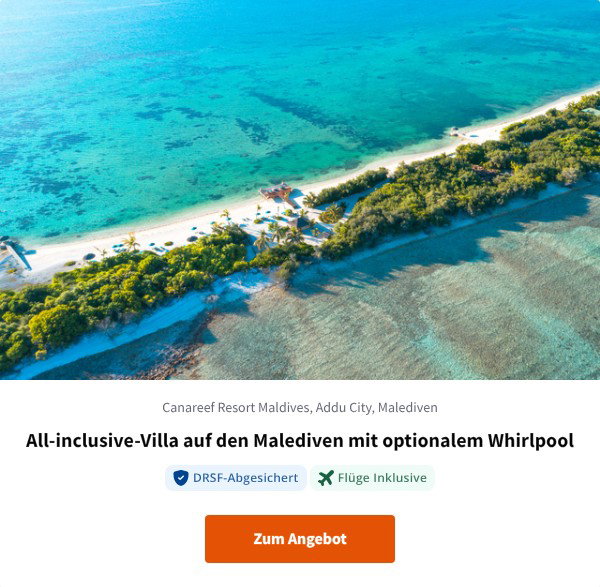 All-inclusive-Villa auf den Malediven mit optionalem Whirlpool