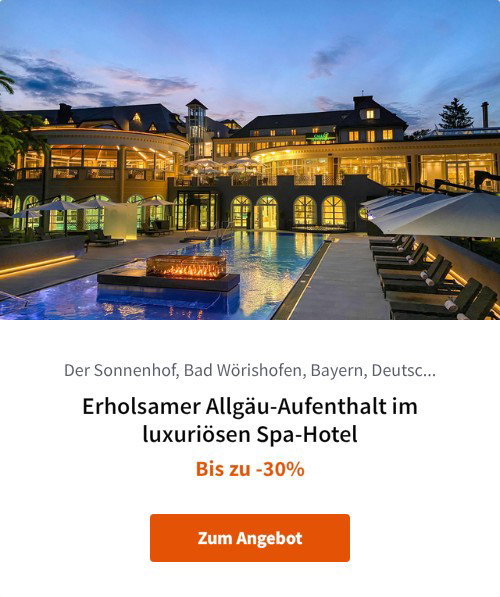 Erholsamer Allgäu-Aufenthalt im luxuriösen Spa-Hotel