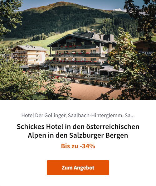 Schickes Hotel in den österreichischen Alpen in den Salzburger Bergen