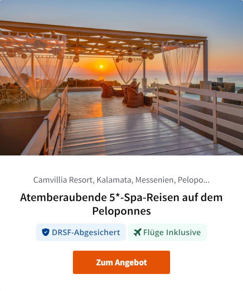 Atemberaubende 5*-Spa-Reisen auf dem Peloponnes