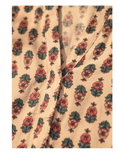 Blouse Lola Offwhite Flint print