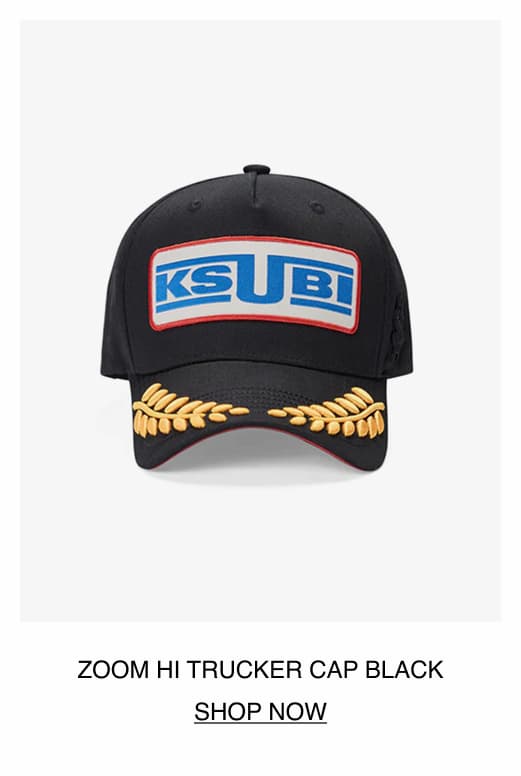 ZOOM HI TRUCKER CAP BLACK